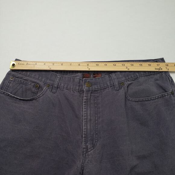 Vintage Perry Ellis America Jeans Men 38x30 (Actual 35x27) Gray Relaxed Straight - Picture 4 of 16